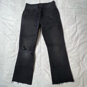 Lucky Brand Ava Mid Rise Cropped Flare